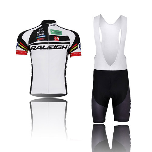 2013 Maillot Raleigh Tirantes Mangas Cortas Negro Y Blanco